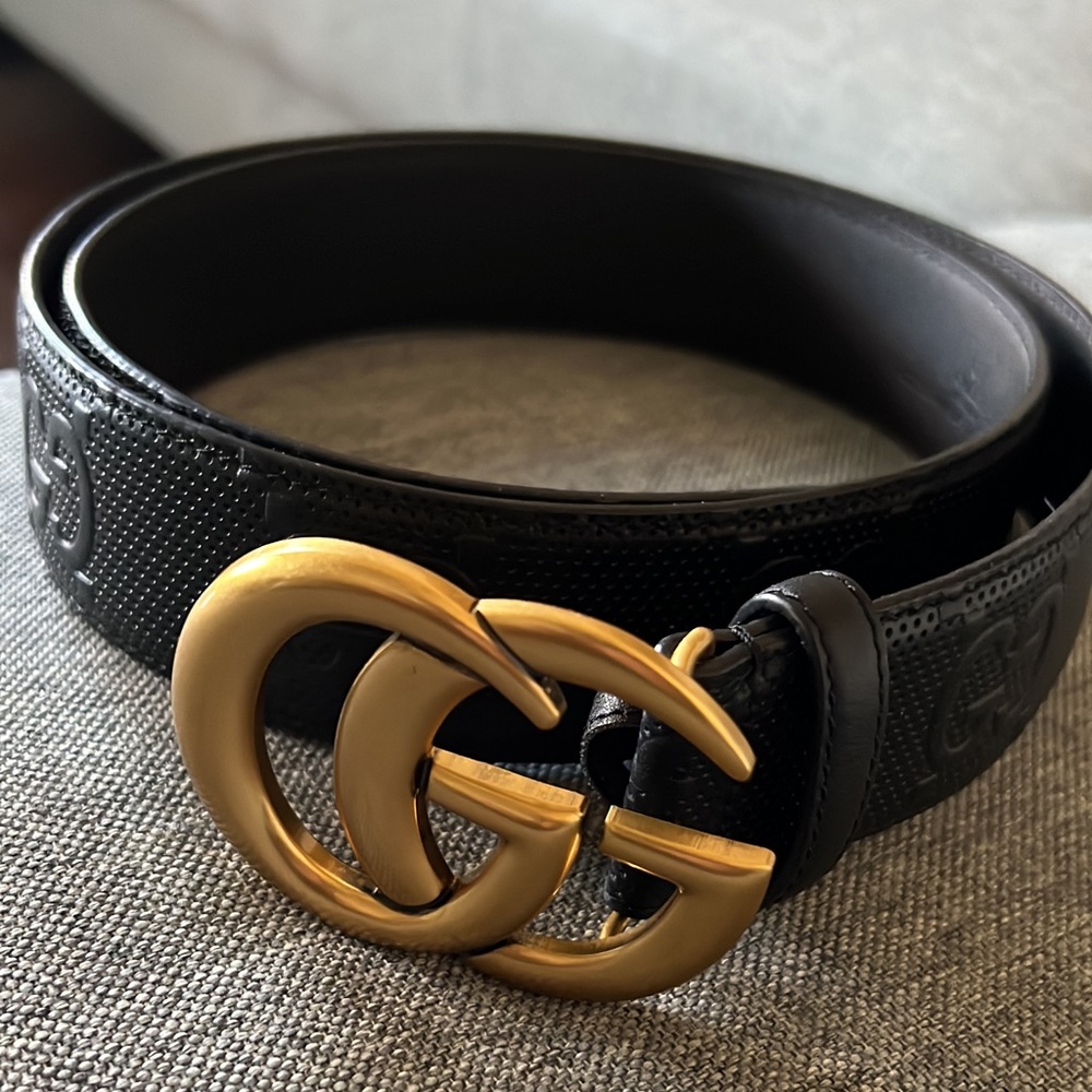 Gucci GG black belt size 32-34